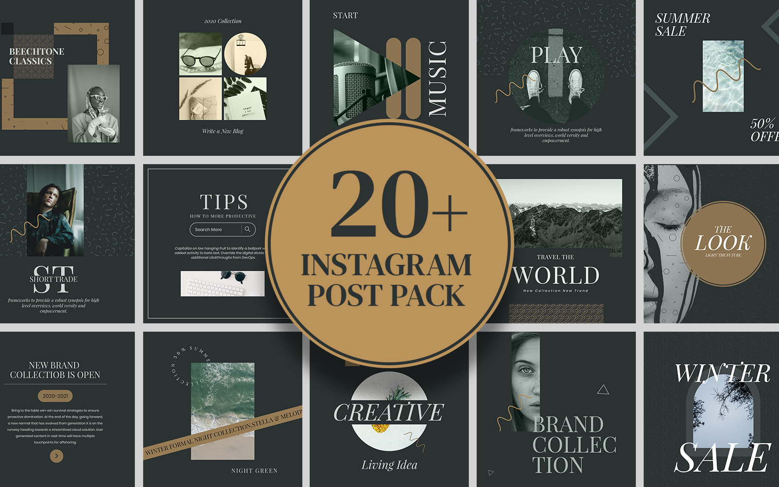 Kejariji Green Minimal Instagram Social Media Template