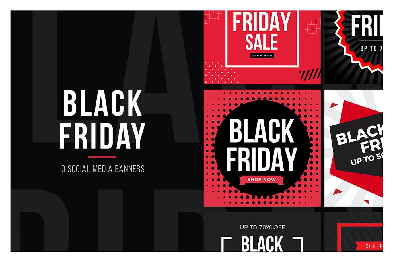 Black Friday  Banners V3 Social Media Template