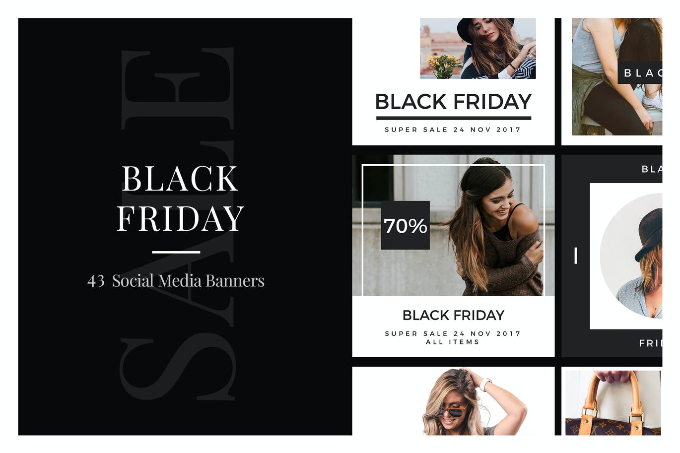 43 Black Friday Banners Social Media Template