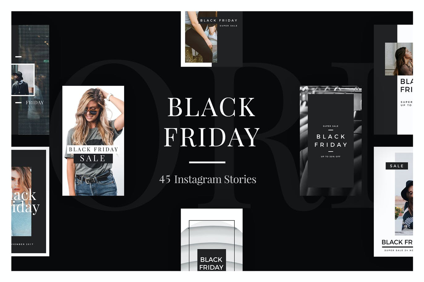 45 Black Friday Instagram Stories Social Media Template