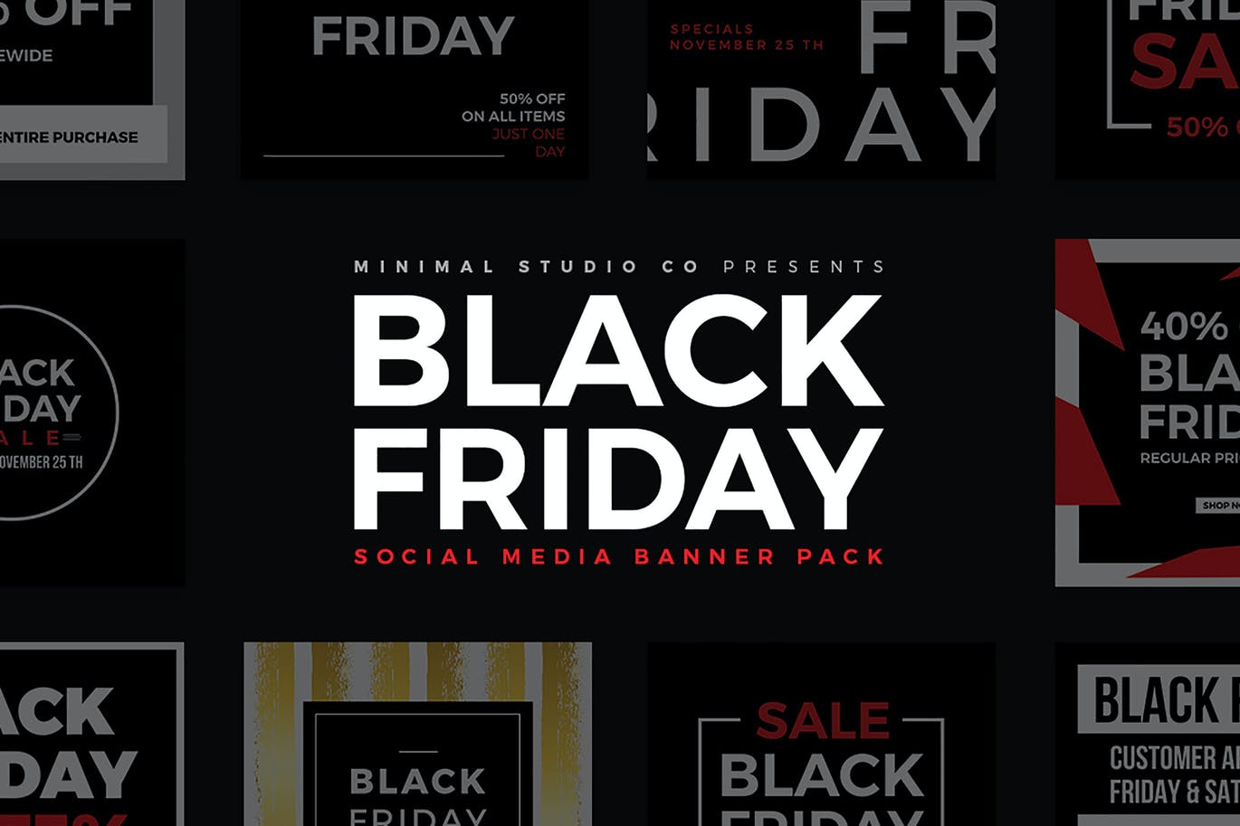 Black Friday Banners V1 Social Media Template