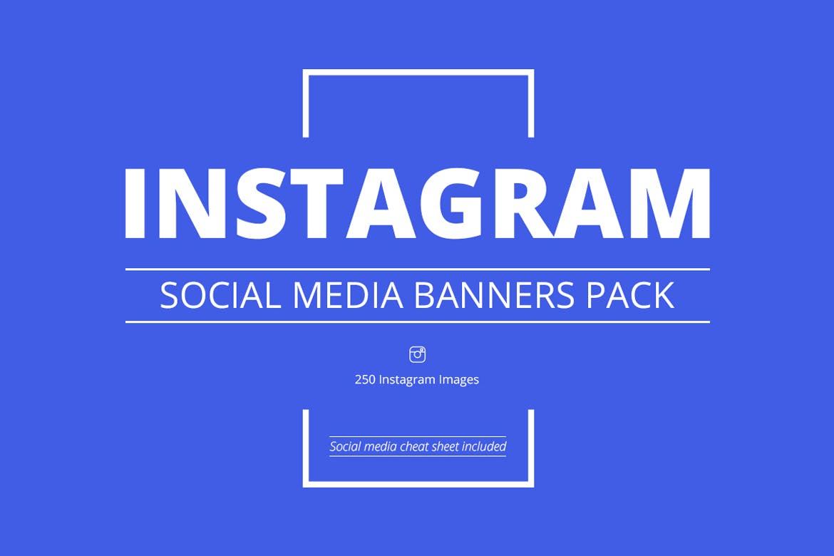 250 Instagram Banners Pack Social Media Template