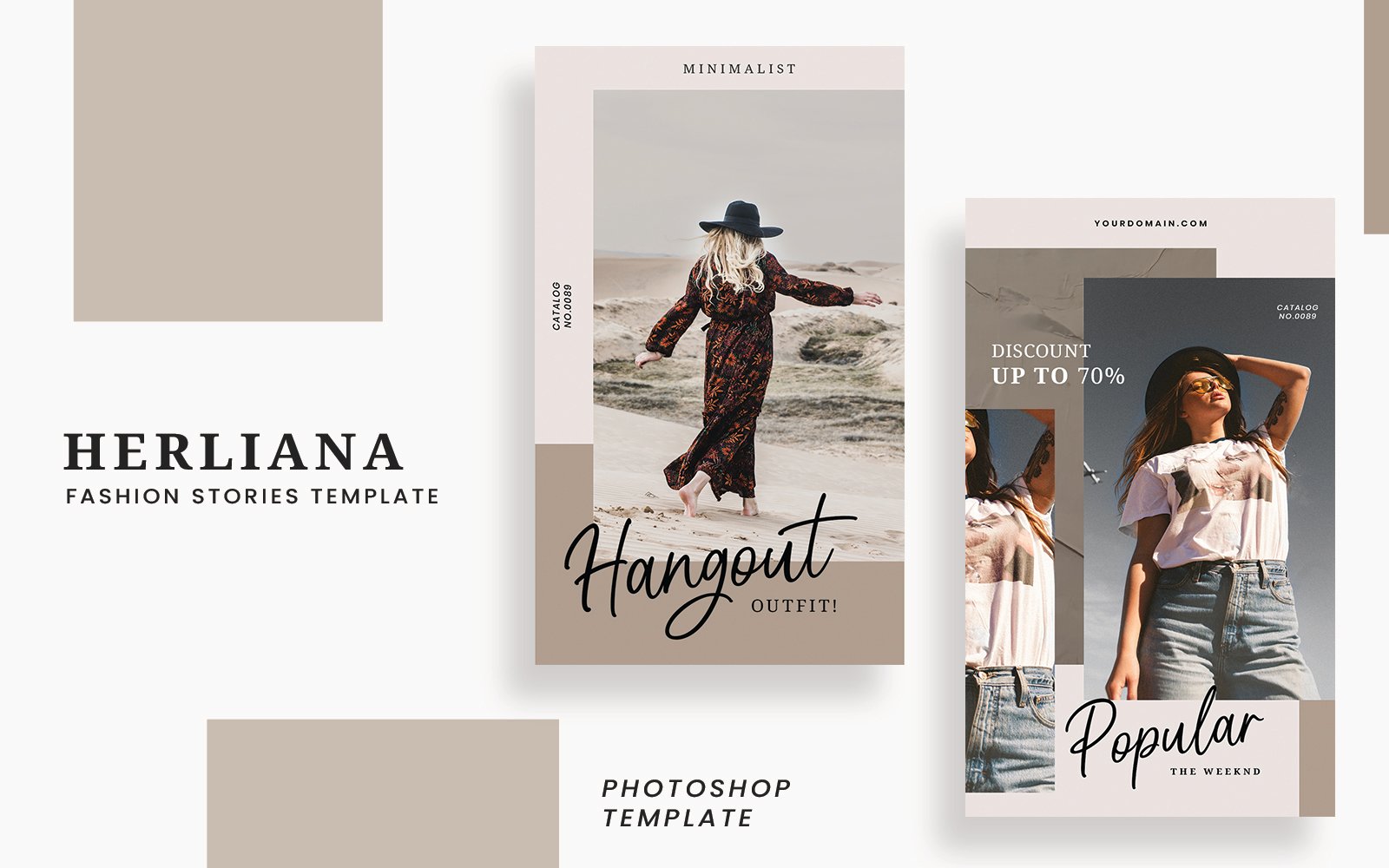 Herliana Fashion Instagram Stories Template for Social Media