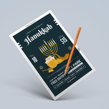 Hanukka Poster Corporate Identity 122881