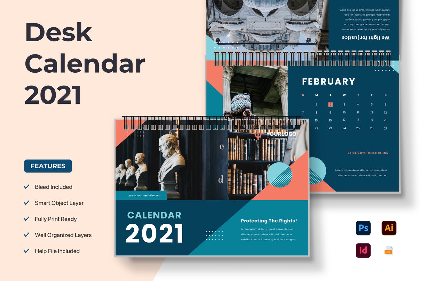 Desk Calendar 2021 Planner