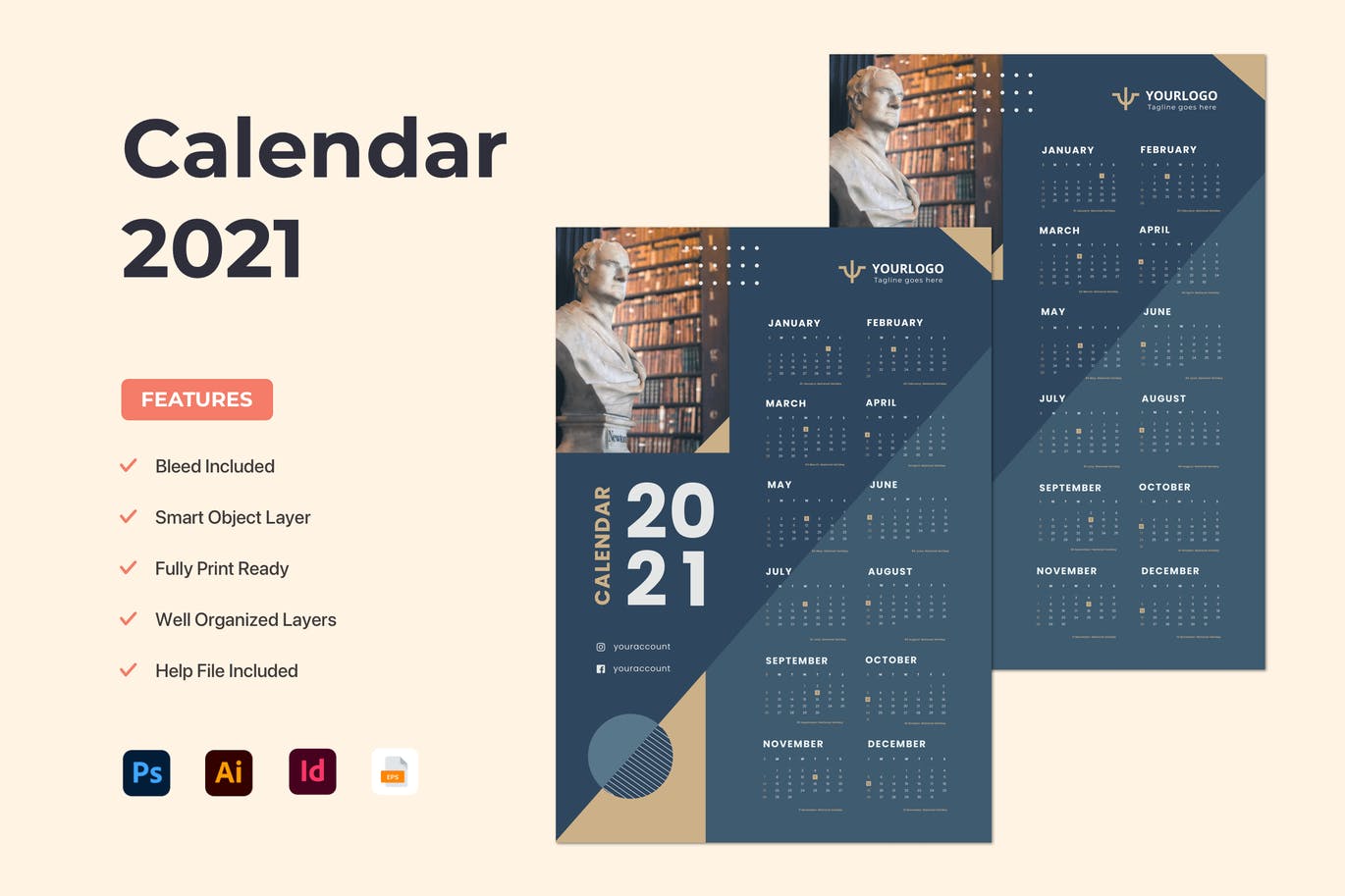 Wall Calendar 2021 Planner