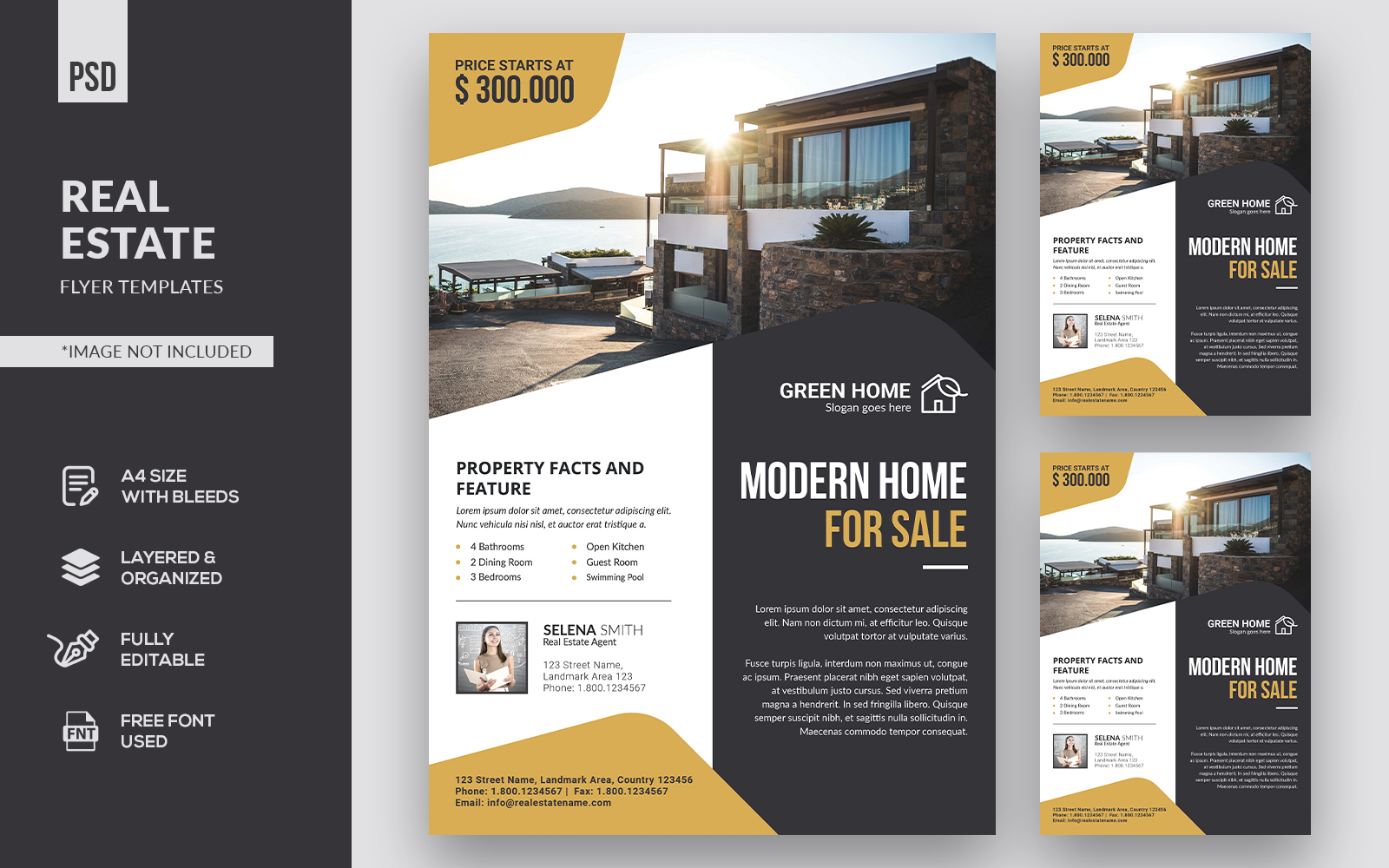 Real Estate Flyers - Corporate Identity Template