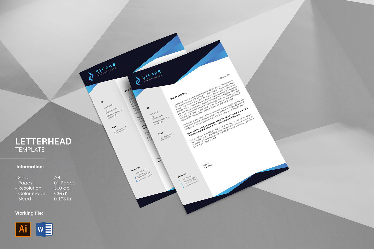 Sifars Business Letterhead - Corporate Identity Template