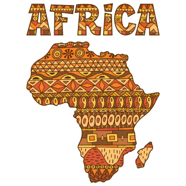 African Map Illustrations Templates 123148