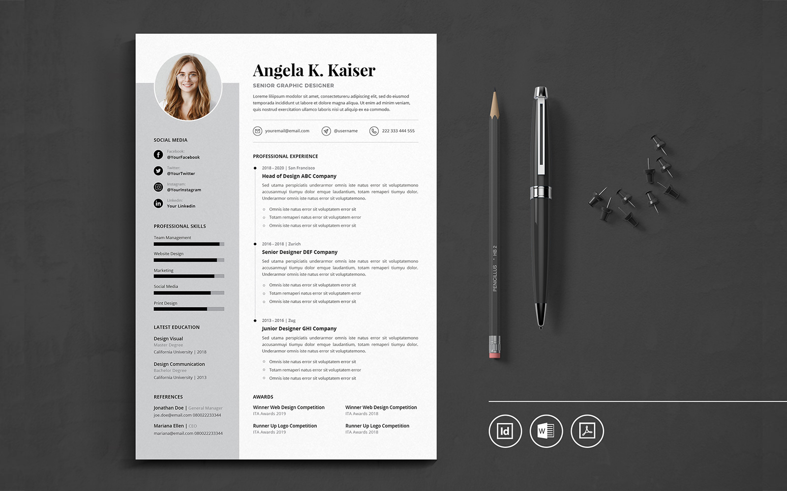 CV vol.56 Resume Template