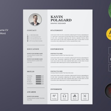 Cv Template Resume Templates 123183