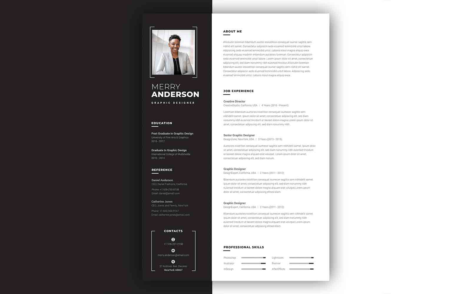 Modern CV Professional Resume Template