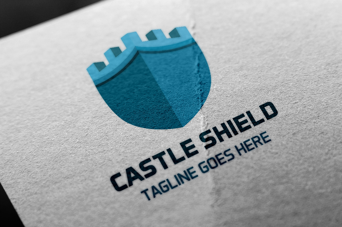 Castle Shield Logo Template