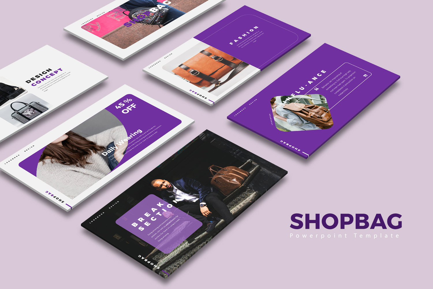 ShopBag Presentation PowerPoint template