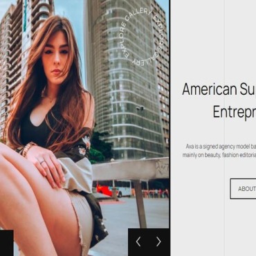 Actress Entrepreneur Responsive Website Templates 123374