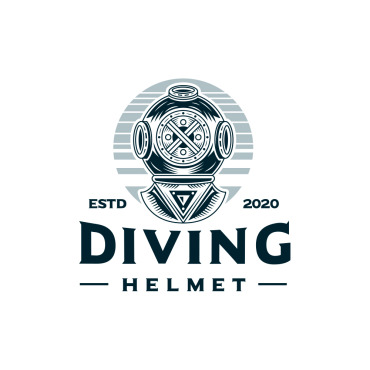 Diving Antique Logo Templates 123550