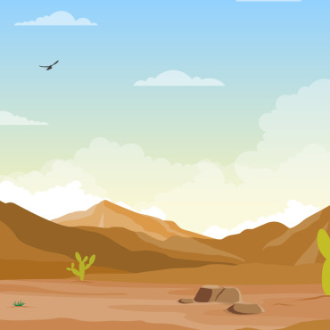 Desert Rock Illustrations Templates 123754