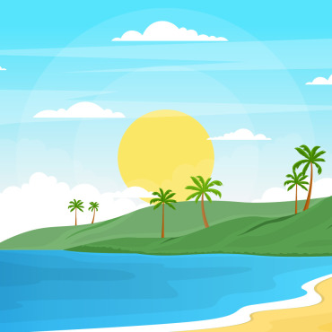 <a class=ContentLinkGreen href=/fr/kits_graphiques_templates_illustrations.html>Illustrations</a></font> tropical plage 123763