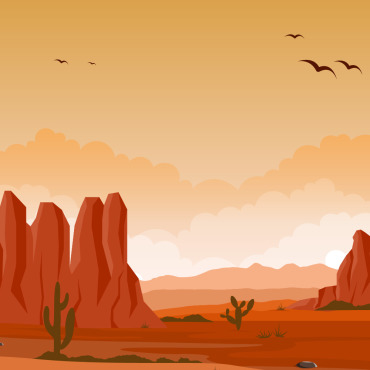 Desert Rock Illustrations Templates 123767