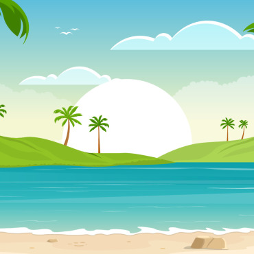 <a class=ContentLinkGreen href=/fr/kits_graphiques_templates_illustrations.html>Illustrations</a></font> tropical plage 123768