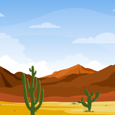 Desert Rock Illustrations Templates 123769