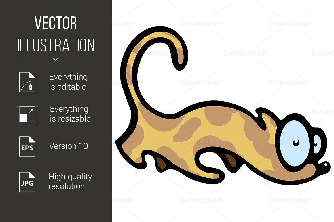 Abstract Cat - Vector Image