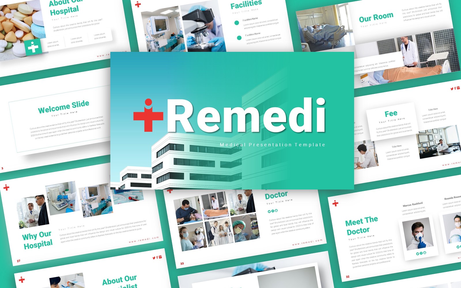 Remedi Medical Presentation PowerPoint template