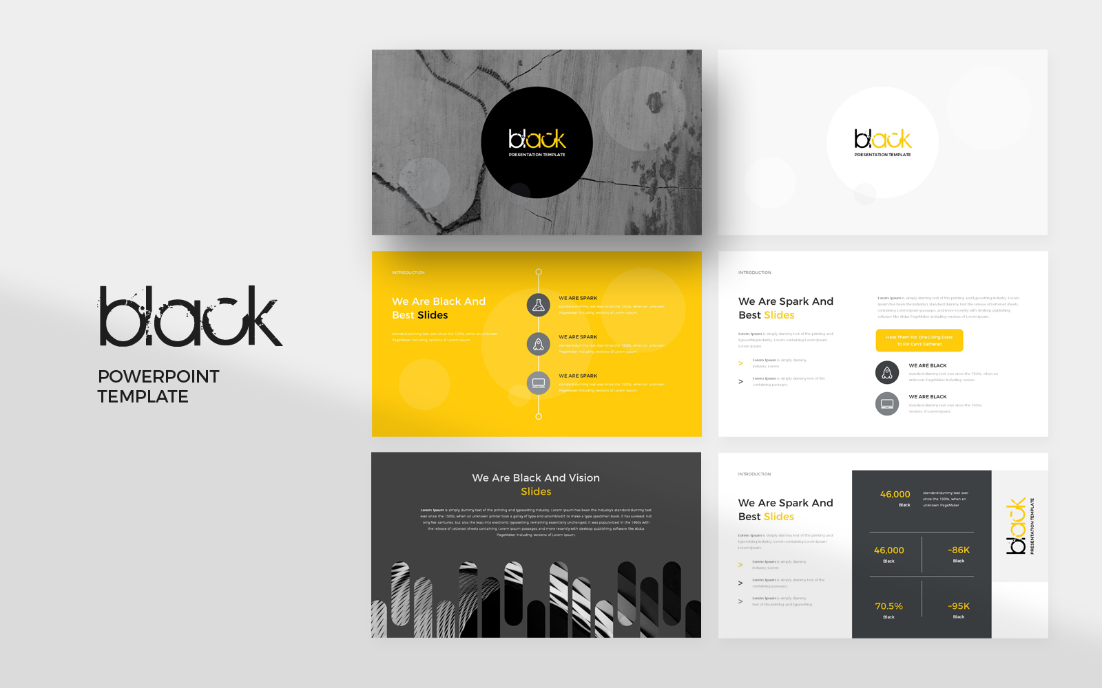 Black PowerPoint template