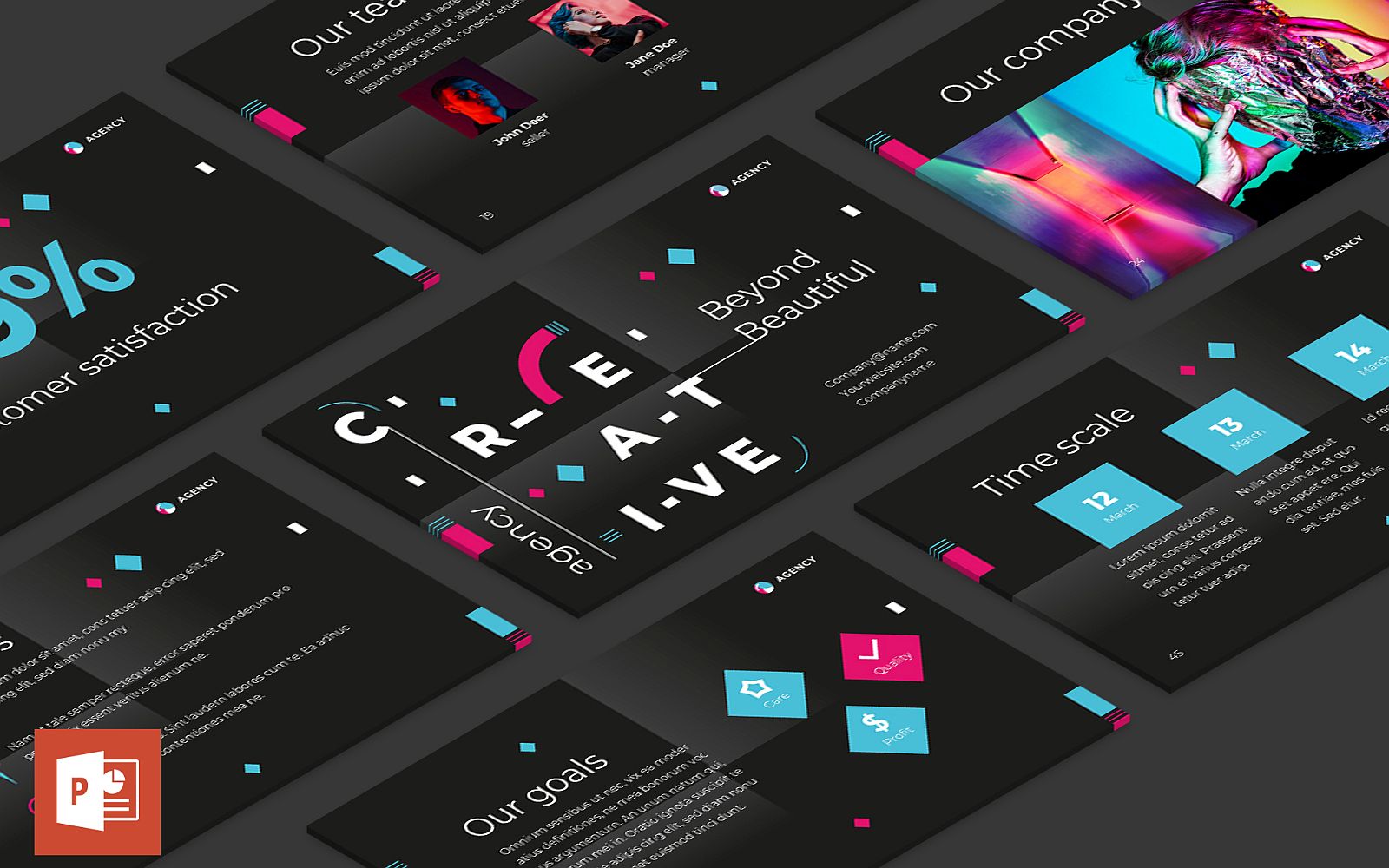 Creative Agency Presentation PowerPoint template