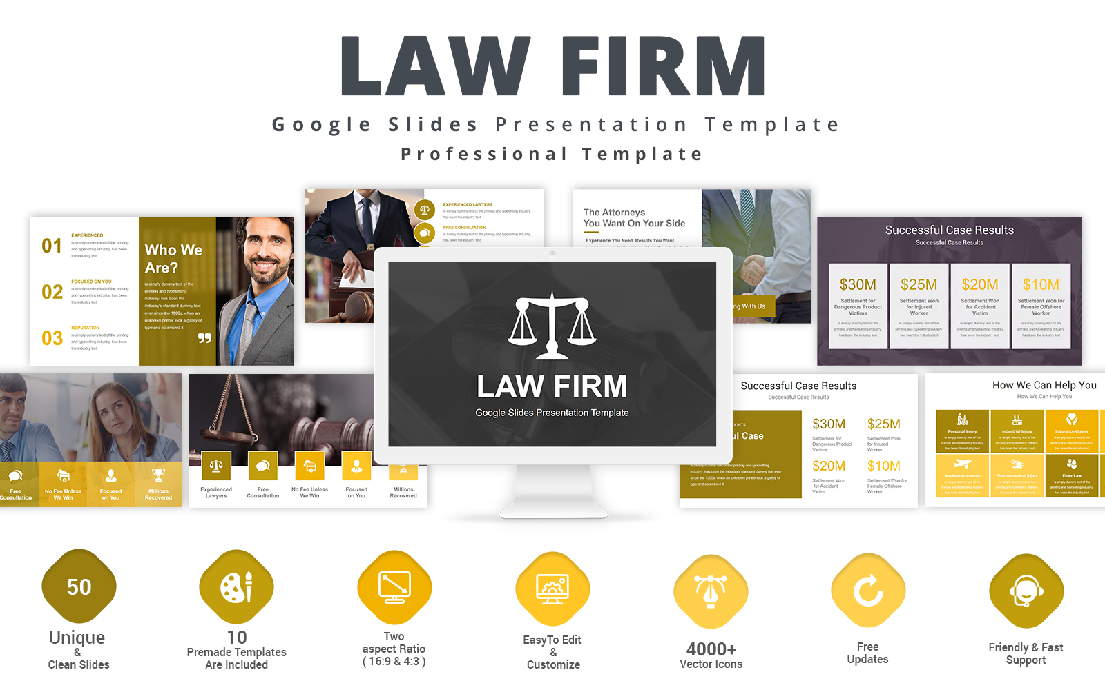 Law Firm Google Slides Template