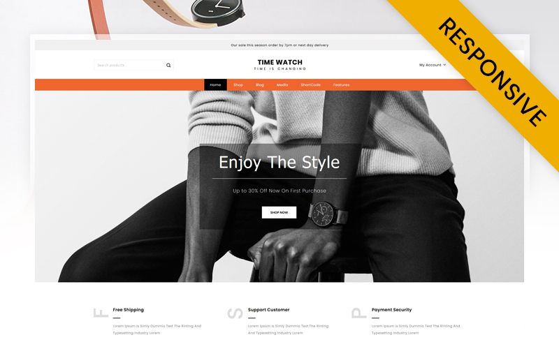 Time Watch Store Elementor WooCommerce Responsive Theme