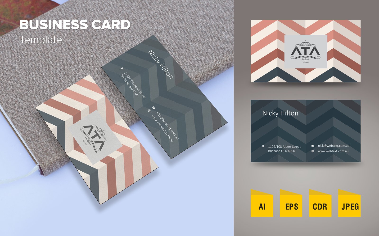 Professional Business Card Design - Corporate Identity Template