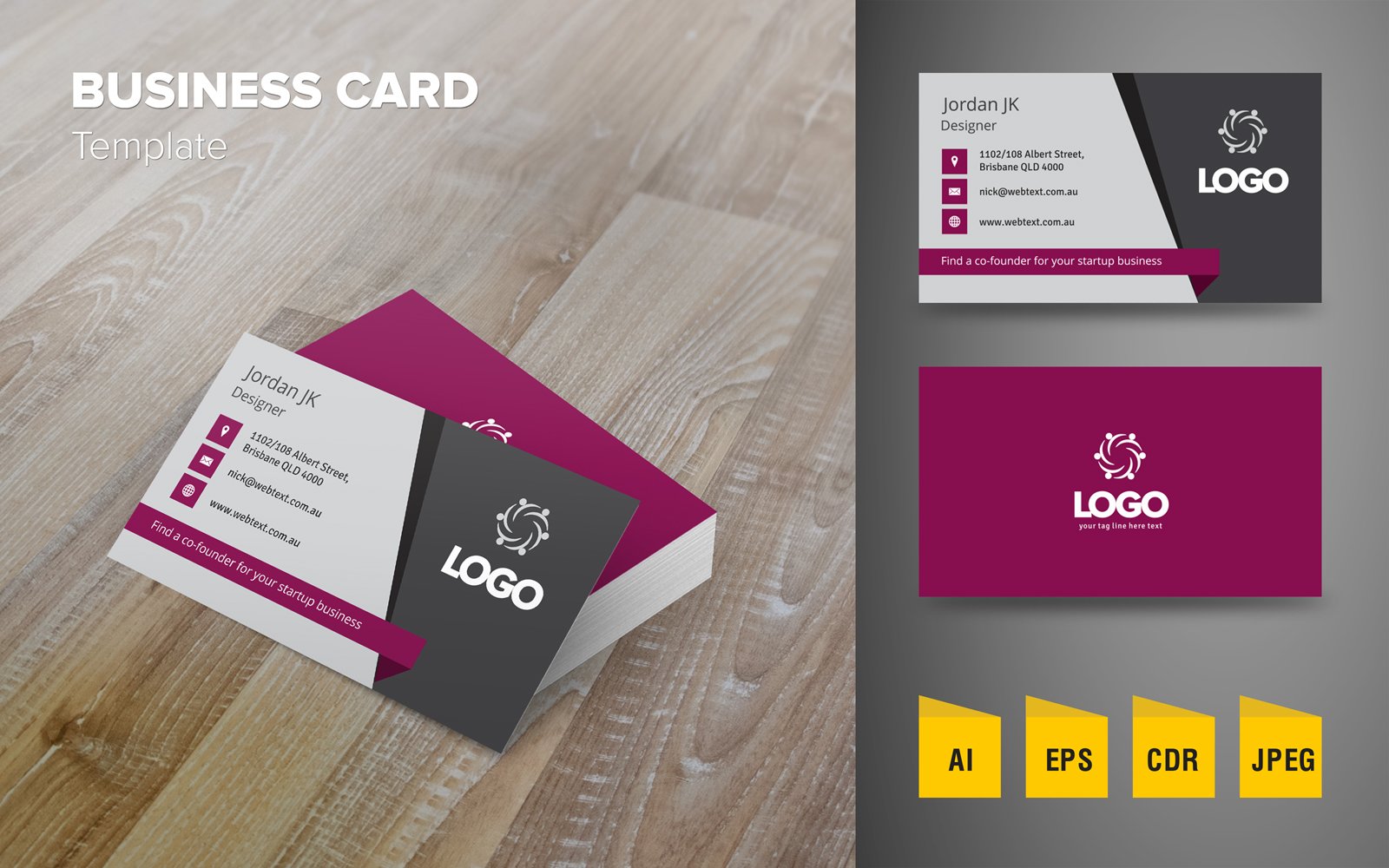 Creative Business Card Design - Corporate Identity Template