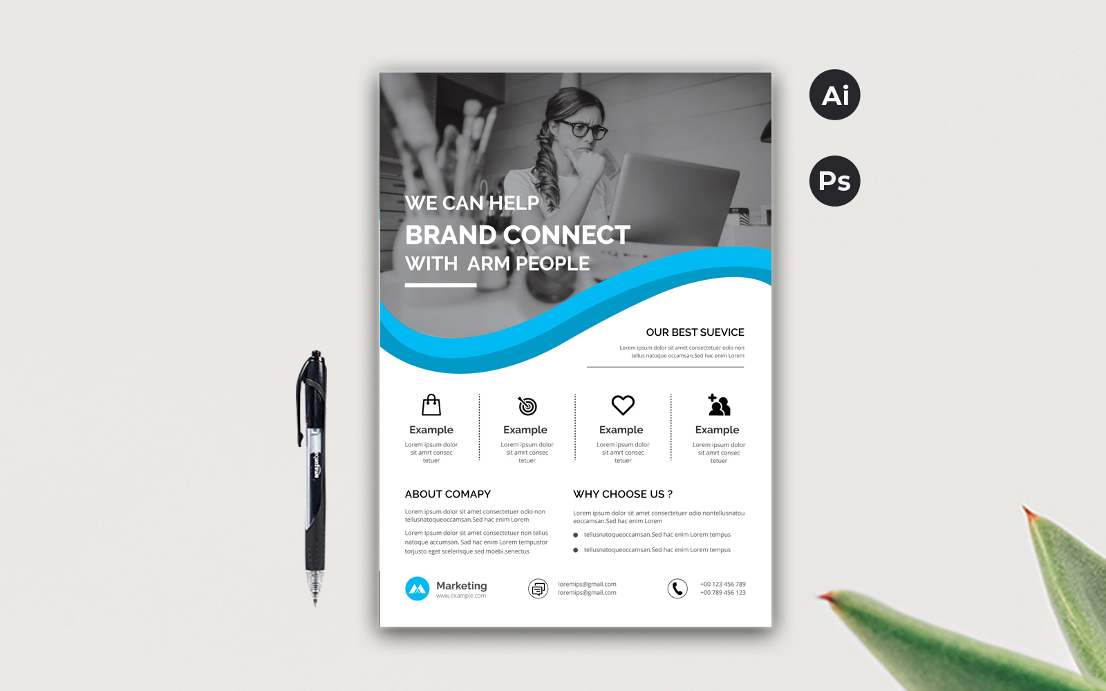 Minimal Flyer - Corporate Identity Template