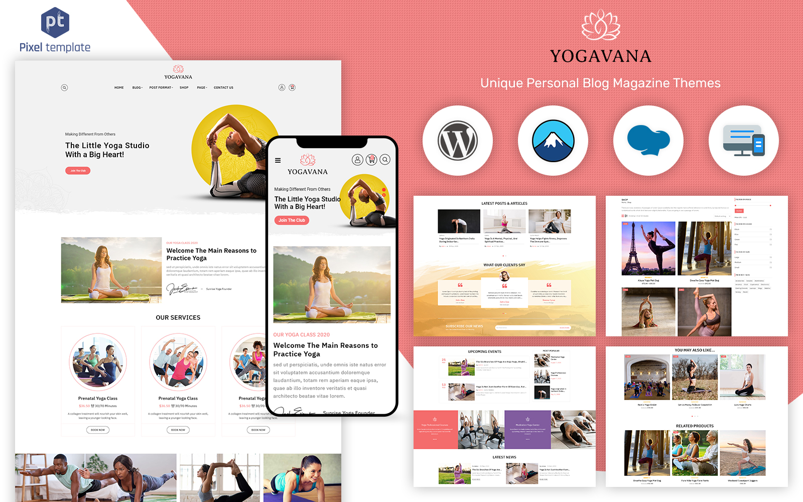 Yogavana - Yoga, Fitness & Meditation WordPress Theme