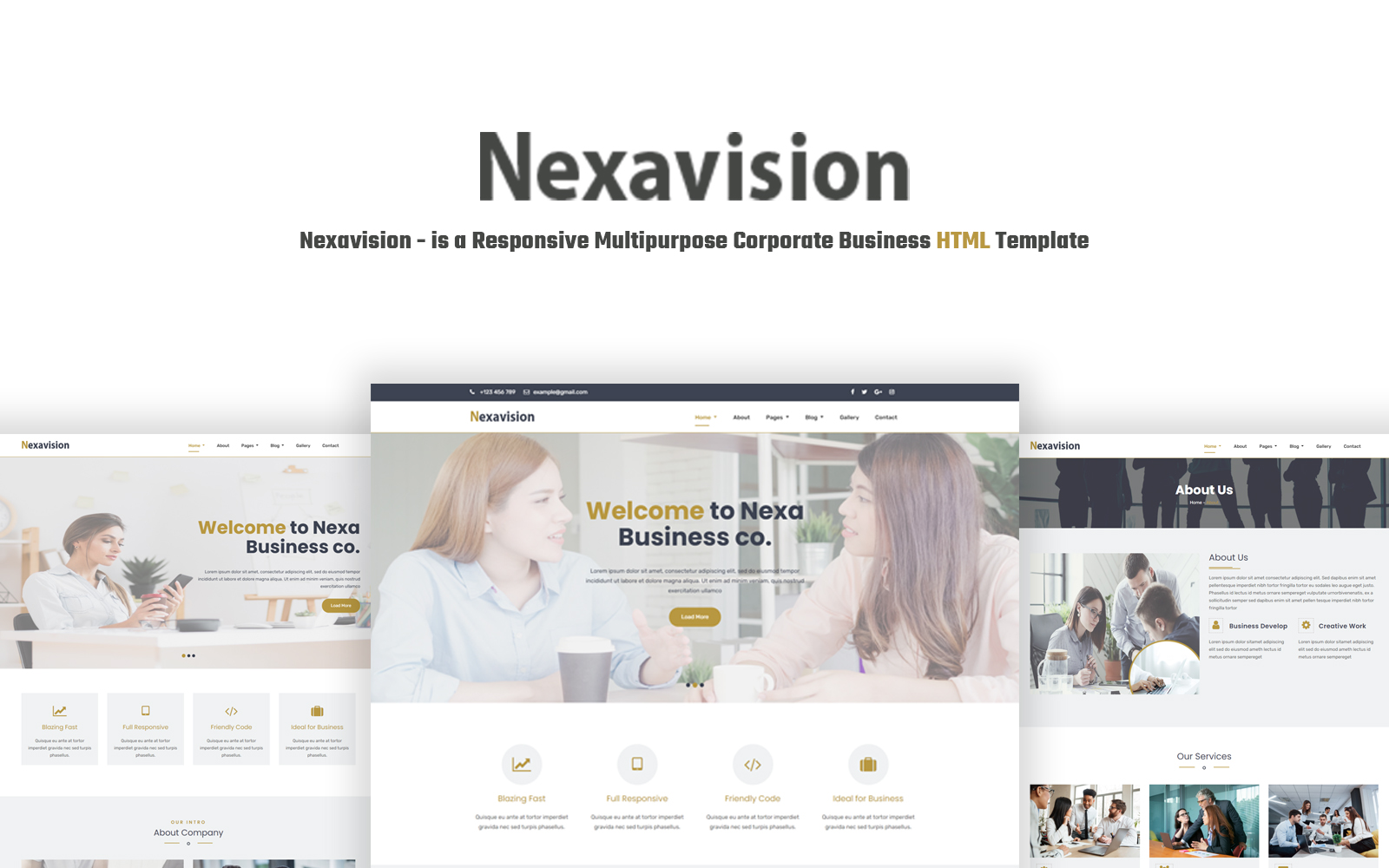 Nexavision - Responsive Multipurpose Creative Corporate Website Template