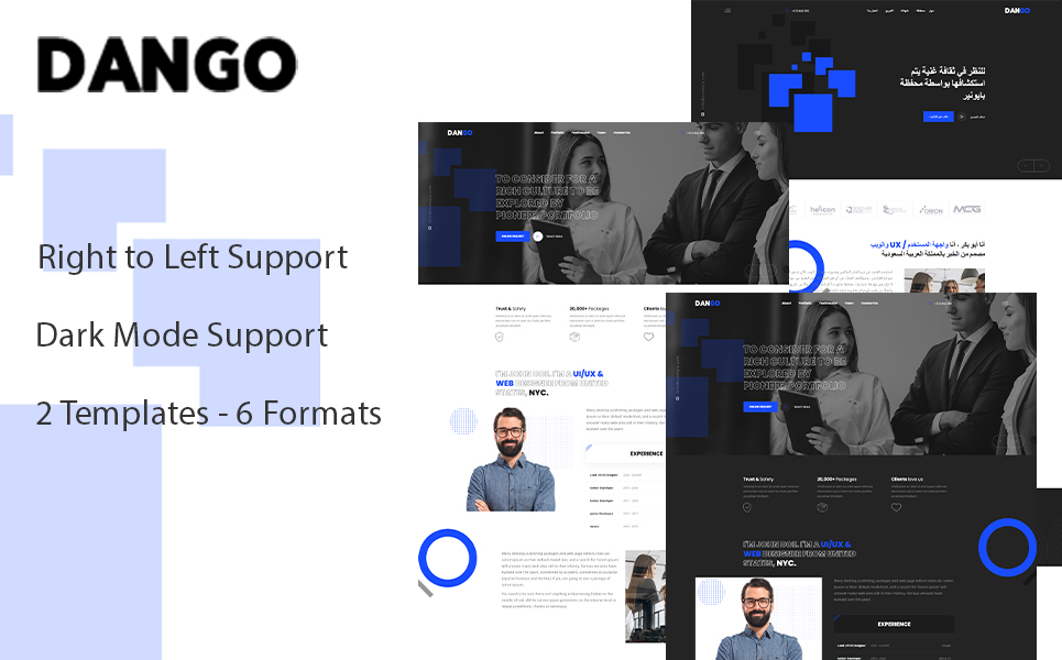 Dango - Digital Agency Landing Page Template
