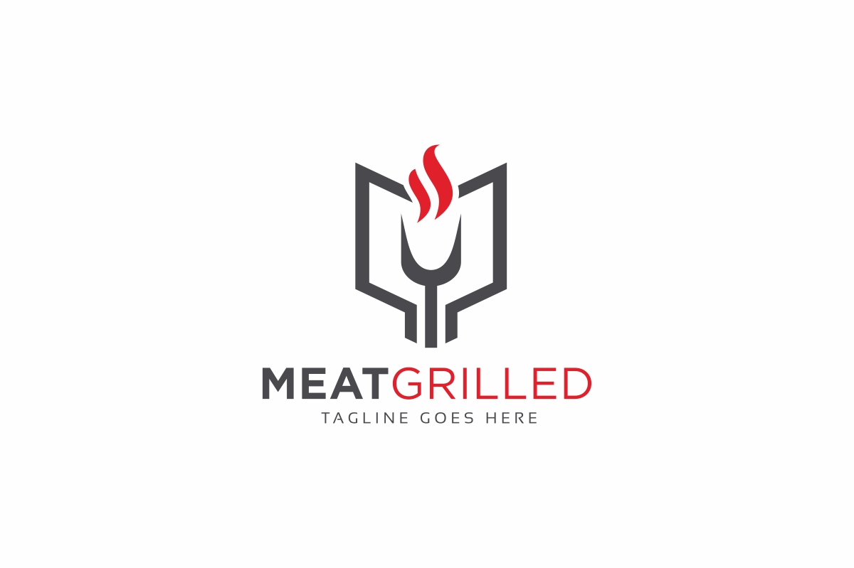Meat Grilled Logo Template