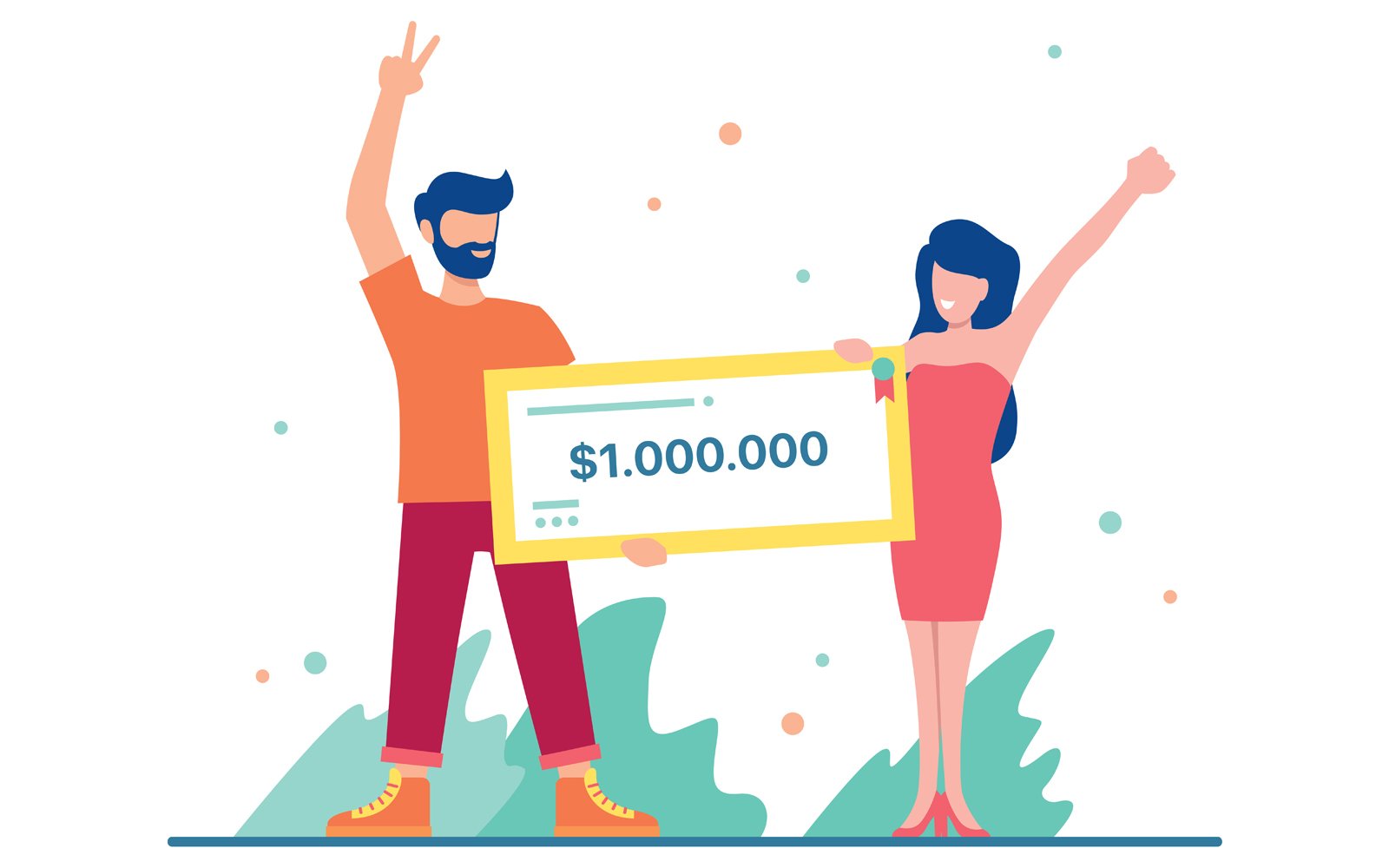 Winning Big Money - Illustration