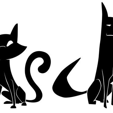Cat Dog Illustrations Templates 124358