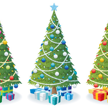 Tree Christmas Illustrations Templates 124366