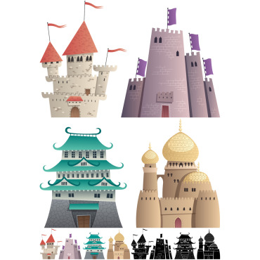 Stronghold Fort Illustrations Templates 124368
