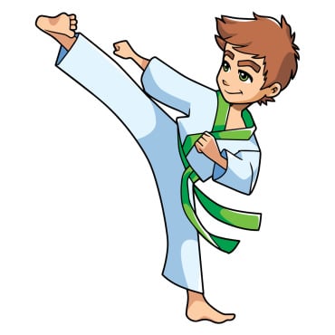 Karate Martial Illustrations Templates 124401