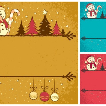 Card Christmas Illustrations Templates 124411