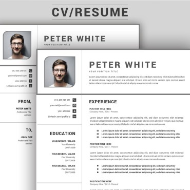 Black Resume Resume Templates 124499