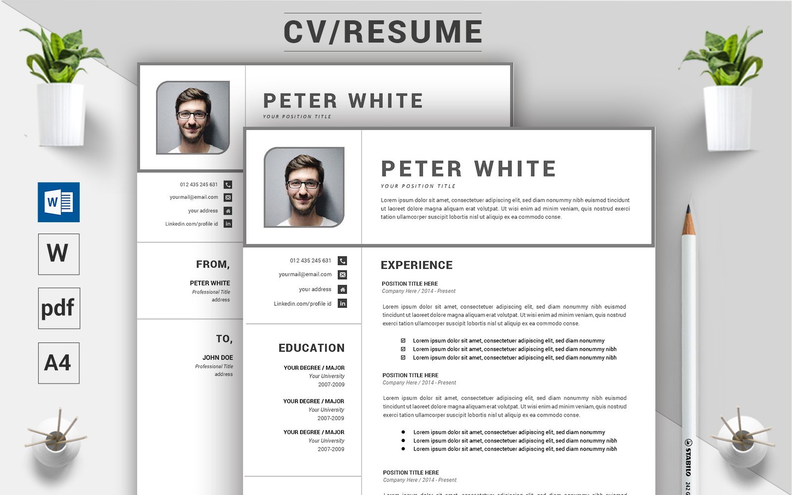 Peter White - CV Resume Template