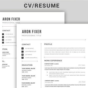 Black Resume Resume Templates 124500