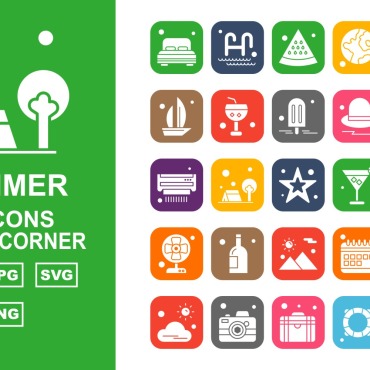 Outdoor Calendar Icon Sets 124590