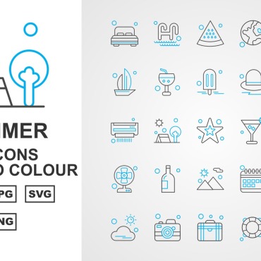 Outdoor Calendar Icon Sets 124614