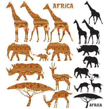 Africa African Illustrations Templates 124633